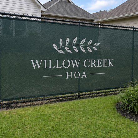 Customized fence screens for hoas and backyards — willow creek HOA