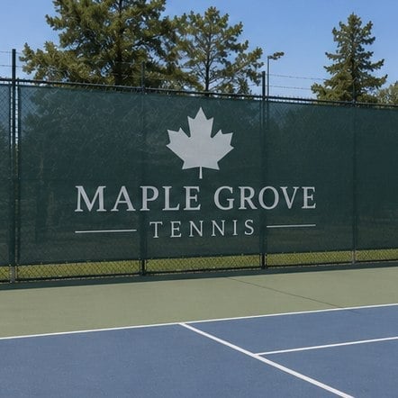 Fence screens with logo printing