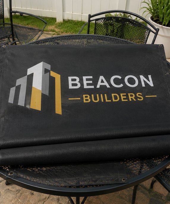 Personalized fence screens — customer photo